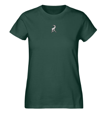 Steinbock Damen Premium Organic T-Shirt mit Stick - Bergliebe Store