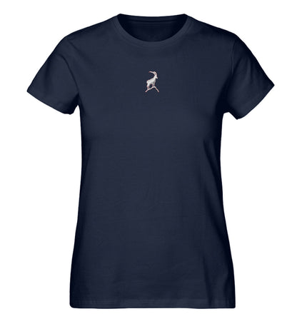 Steinbock Damen Premium Organic T-Shirt mit Stick - Bergliebe Store