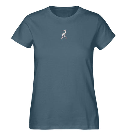 Steinbock Damen Premium Organic T-Shirt mit Stick - Bergliebe Store