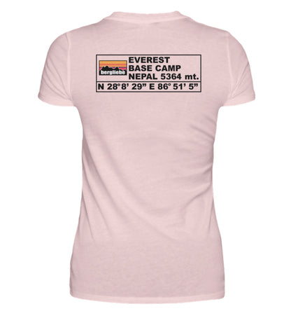 Everest Base Camp Backprint - Damen Premium T-Shirt - Bergliebe Store