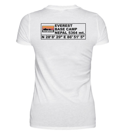 Everest Base Camp Backprint - Damen Premium T-Shirt - Bergliebe Store