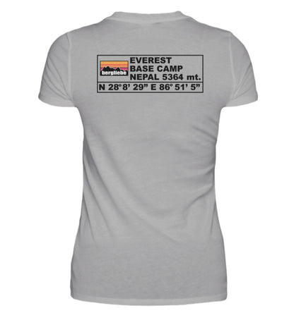Everest Base Camp Backprint - Damen Premium T-Shirt - Bergliebe Store