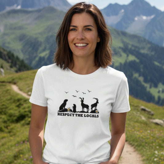 Respect the Locals - Damen Premium T-Shirt