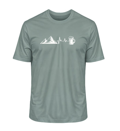 Berg Bier Herzschlag - Unisex Premium Organic T-Shirt - Bergliebe Store