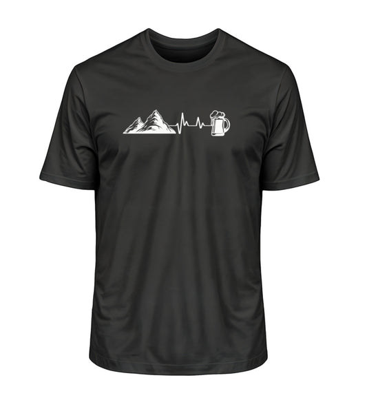 Berg Bier Herzschlag - Unisex Premium Organic T-Shirt - Bergliebe Store