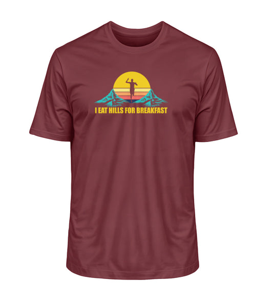 Trailrun Eat hills for breakfast - Unisex Premium Organic T-Shirt - Bergliebe Store