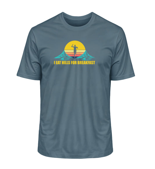 Trailrun Eat hills for breakfast - Unisex Premium Organic T-Shirt - Bergliebe Store