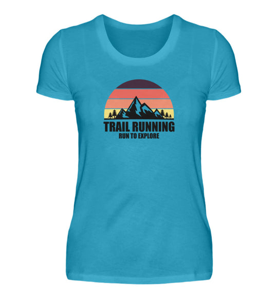 Trail Running - Damen Premium T-Shirt - Bergliebe Store