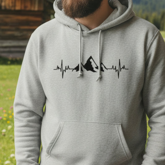Berg Herzschlag - Unisex Premium Organic Hoodie