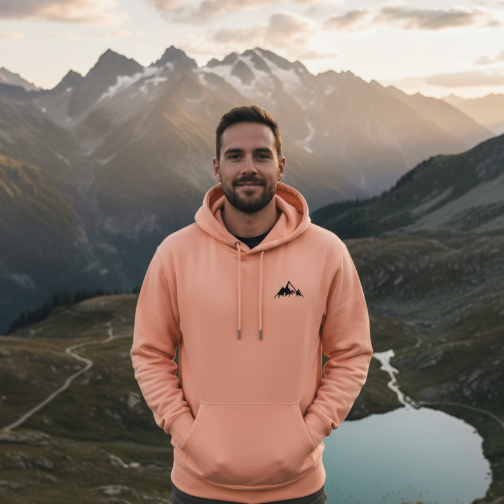 Bergliebe® Light Peach Edition - Unisex Premium Organic Hoodie - Bergliebe Store