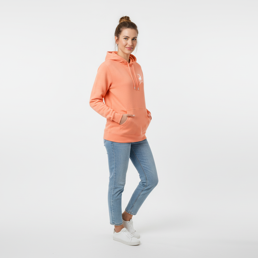 Steinbock Peach Edition - Unisex Premium Organic Hoodie - Bergliebe Store