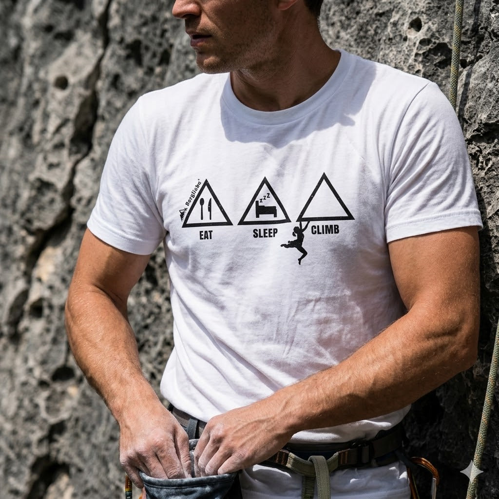 Bergliebe® Eat Sleep Climb Unisex Premium Organic T-Shirt