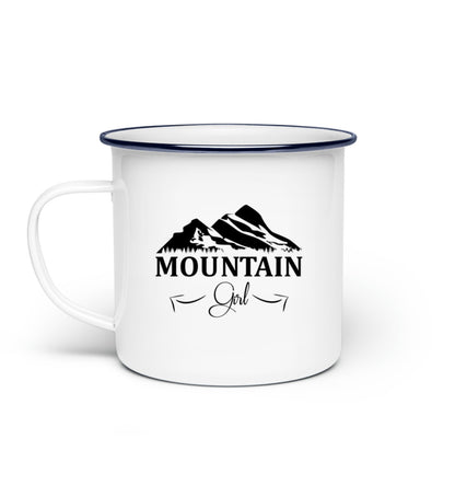 Mountain Girl Emaille Tasse - Bergliebe Store