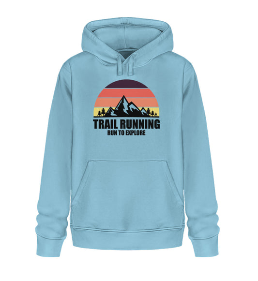 Trail Running - Unisex Premium Organic Hoodie - Bergliebe Store